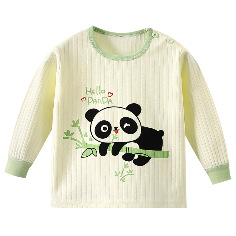 【三折专区】品牌撤柜特价清仓春秋中小童纯棉内衣长袖睡衣打底衫 - 图3