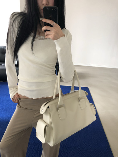 SJia【SAIDTOME】韩女穿搭百搭修身显瘦蕾丝拼接长袖打底衫上衣女 - 图1