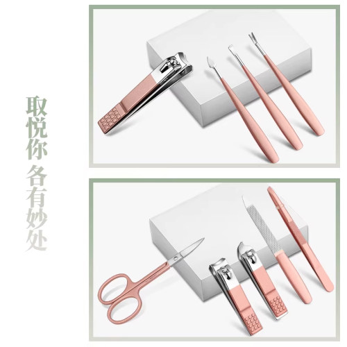 女生指甲剪套装挖耳朵勺家用女士专用高颜值可爱修甲钳工具指甲刀 - 图2
