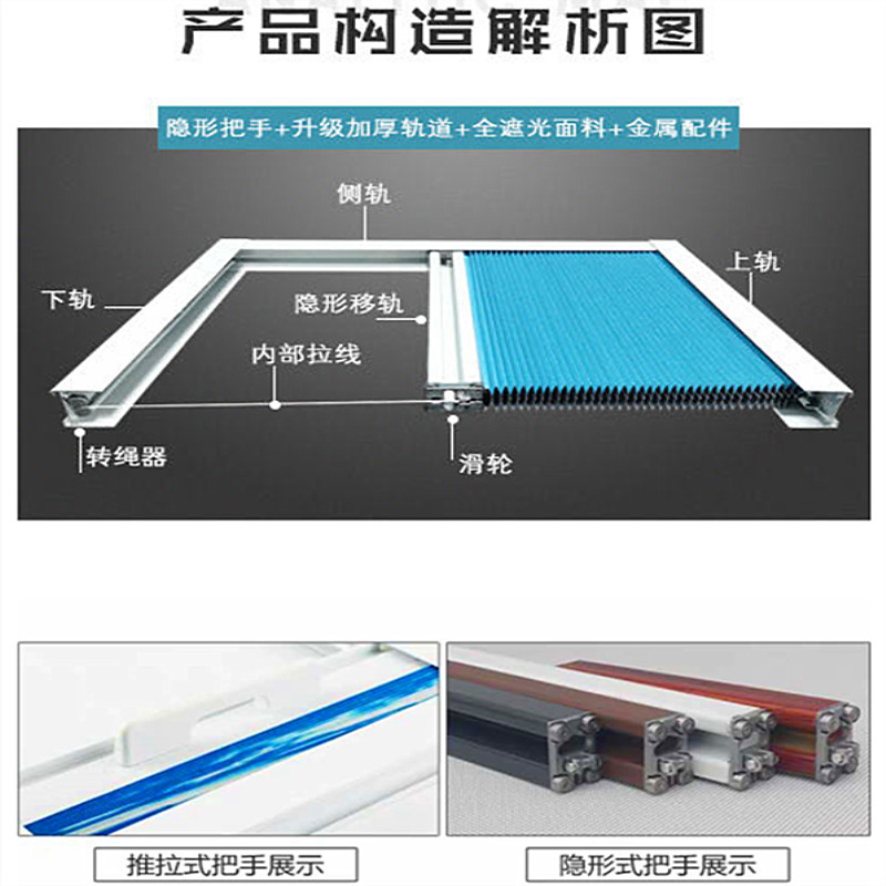 阳光房遮阳神器顶帘蜂窝防晒隔热玻璃房顶棚遮光蜂巢帘电动天棚帘