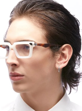 翡翠白脚套银饰装饰太阳镜 UV400防紫外线复古小框偏光墨镜