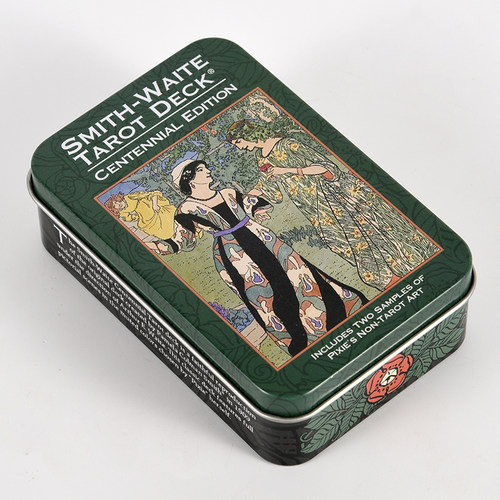 正版铁盒塔罗牌史密斯百年伟特taluo牌维特Waite Tarot韦特卡罗牌 - 图1