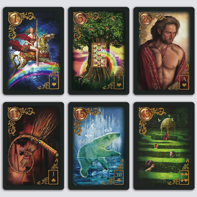 神谕卡雷诺曼金色梦想梦幻神谕牌中文版LENORMAND Oracle Cards - 图0