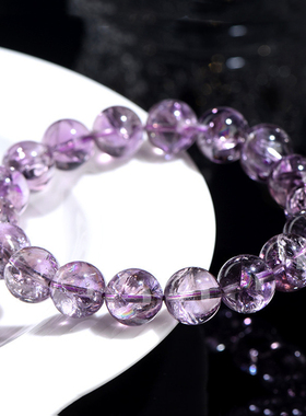 逢考必过保真天然紫阿塞紫水晶手链女毕业考试上岸好运手串礼物