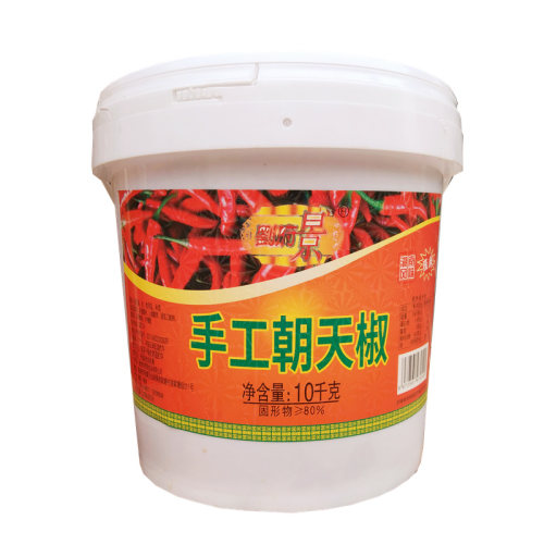 湖南特产剁辣椒朝天椒辣椒酱商用10kg桶装农家下饭菜剁椒鱼头调料 - 图3