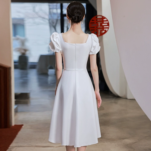 Летнее белое свадебное платье, французский стиль, подходит для подростков