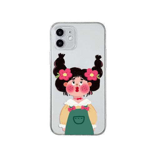 可爱小女孩适用iPhone17苹果16Promax手机壳p80华为nova13小米opporeno14防摔vivox200荣耀80gt软红米note11 - 图3