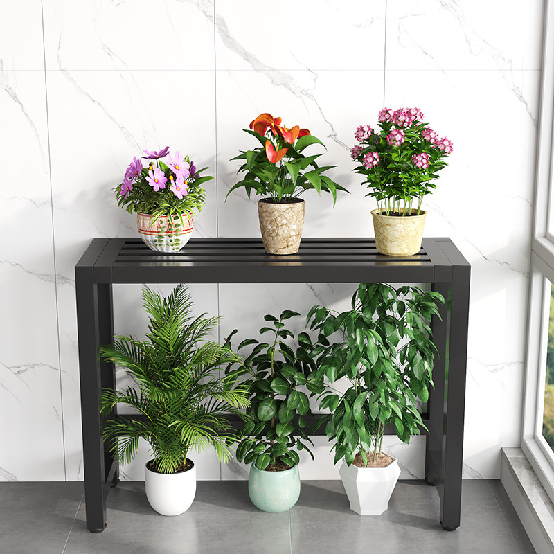 铁艺阳台花架子空调外机置物架庭院盆景架室外露天单层花盆定制架,淘宝优惠券,粉丝福利购,淘宝优惠卷