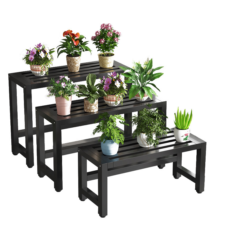 铁艺阳台花架子空调外机置物架庭院盆景架室外露天单层花盆定制架,淘宝优惠券,粉丝福利购,淘宝优惠卷