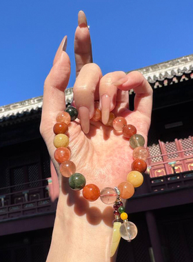 寓意很好！中式国风五福多宝手串