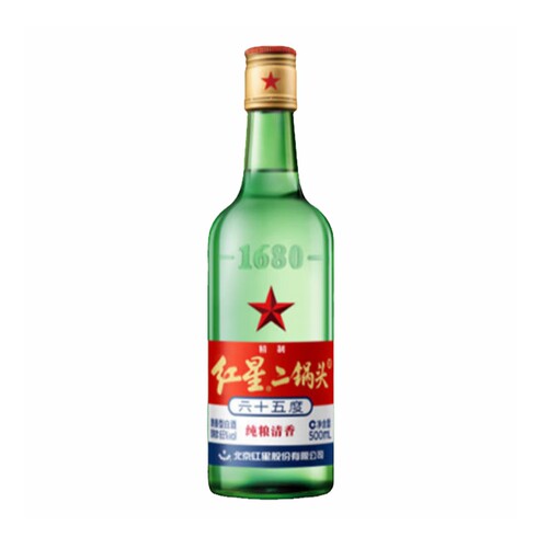 北京总厂生产 红星二锅头 65度 精制 纯粮白酒 可泡药酒 500ml/瓶 - 图3