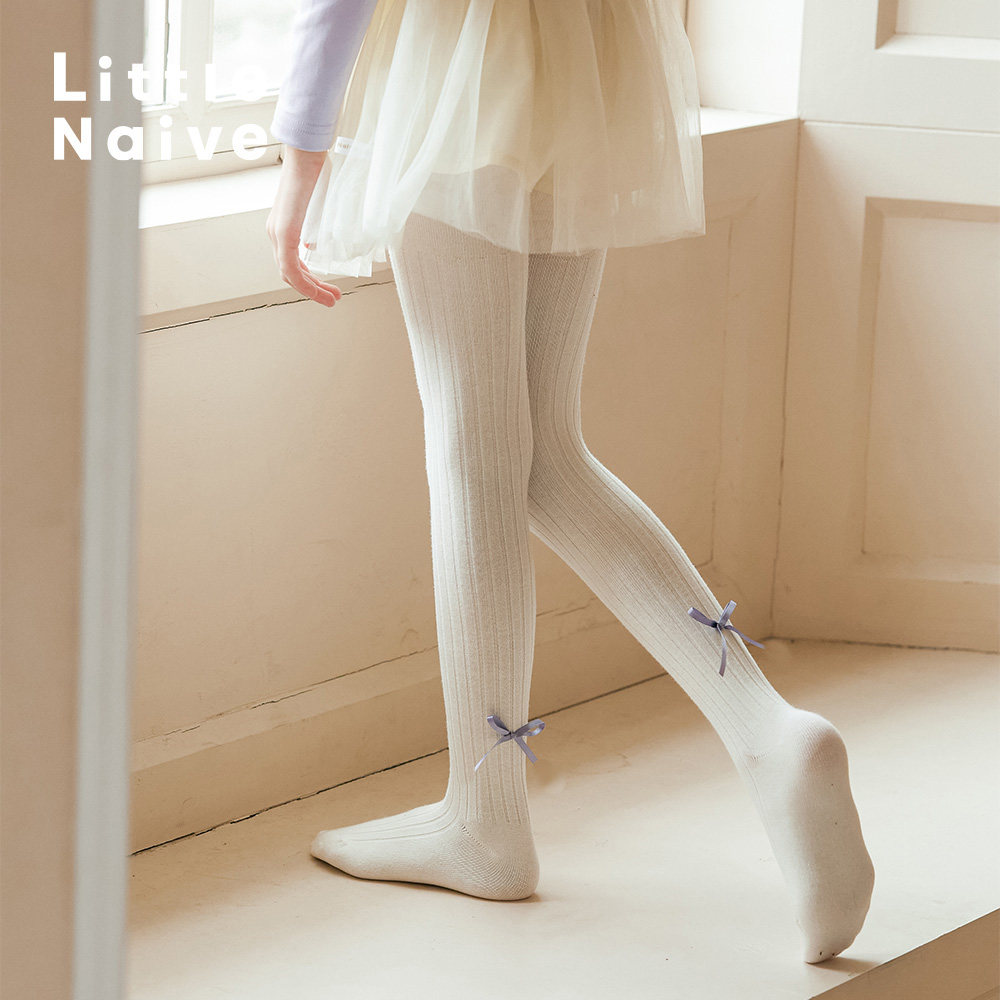 Little Naive童装女童连袜裤秋冬纯色袜裤小女孩打底袜儿童打底裤,淘宝优惠券,粉丝福利购,淘宝优惠卷