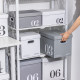 St. Paul white simple style paper storage box with lid