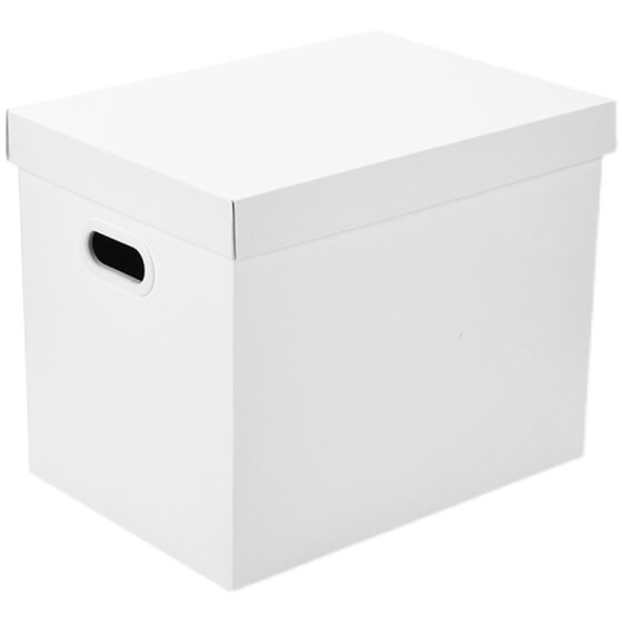 Saint Paul pure white paper clothing and snack storage box with lid