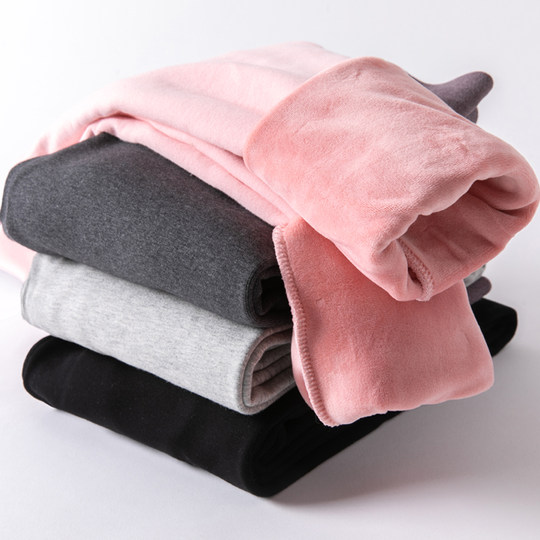 Thin cotton style with large size plus velvet warm leggings