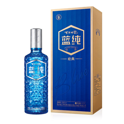 百年糊涂蓝纯经典33度500ml*4瓶贵州七粮酿造白酒礼盒装高端送礼 - 图3