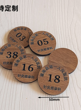 各类木牌排队数字吊牌