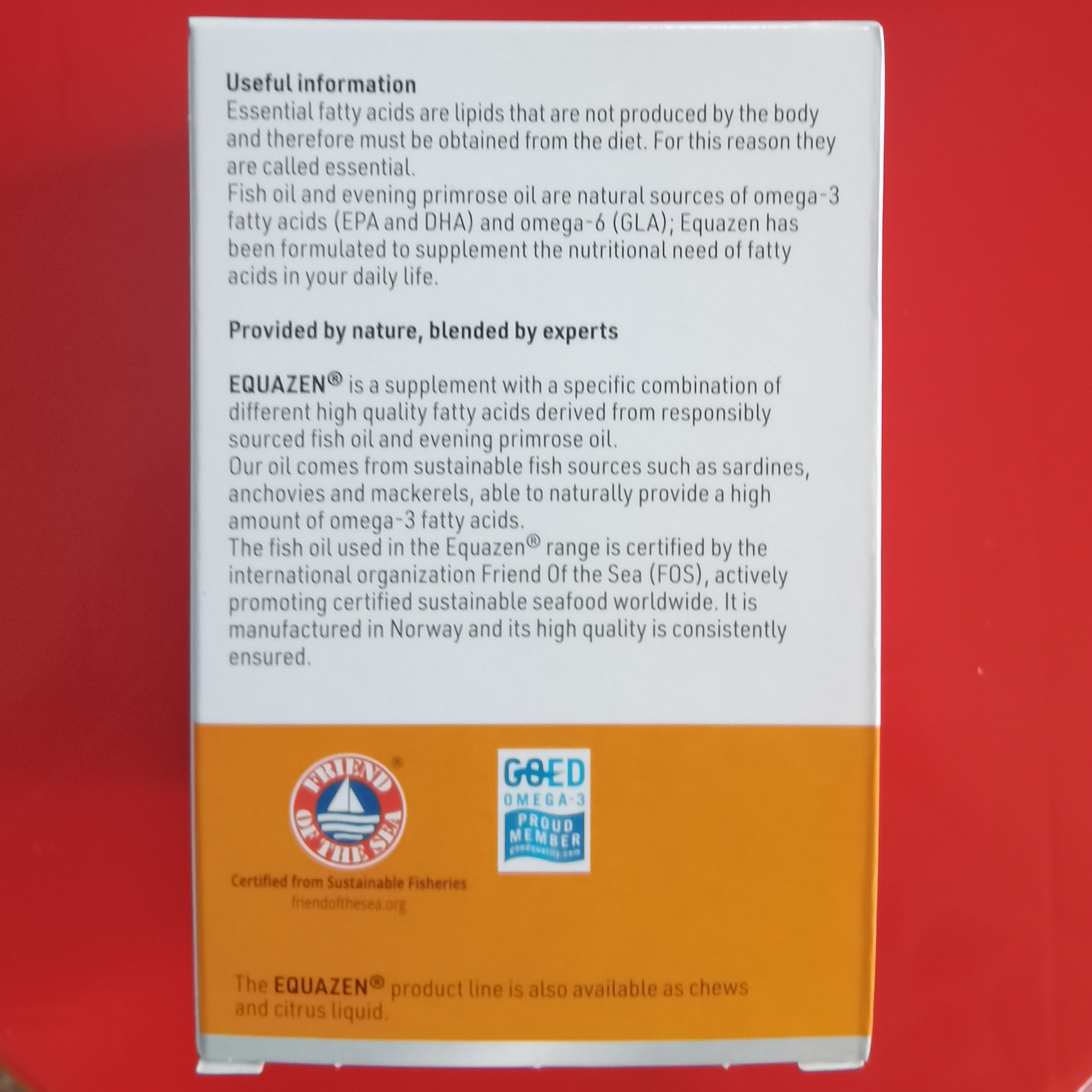 Equazen British children's student fish oil