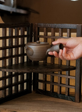新中式复古小屏风桌面艺术摆件