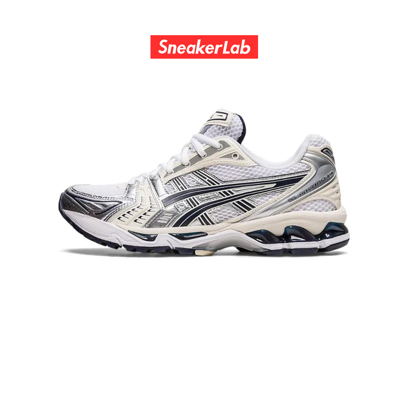 亚瑟士Asics Gel-Kayano14 白黑银 男女低帮跑步鞋1202A056-109 - 图0