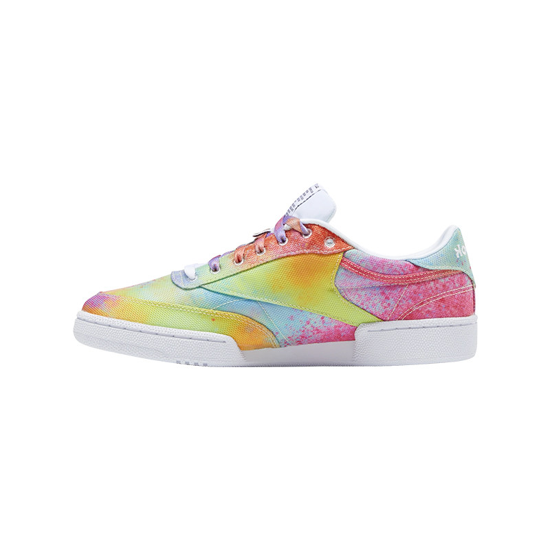 锐步reebok club c85彩色扎染板鞋 搜货运动板鞋/休闲鞋