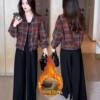 Spring and Autumn 2026 New Fashionable Women's Clothing This Year Fashionable and Versatile Autumn Clothes Short Beautiful Tops Plaid Jackets