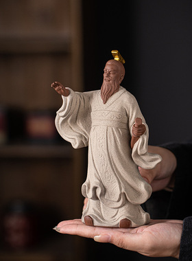 秦始皇摆件中式陶瓷雕像人