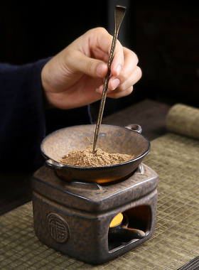 陶瓷香薰炉室内蜡烛精油香薰灯檀香香粉香炉家用熏香烘干炉烤茶炉