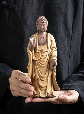 中式婆娑三圣释迦摩尼观音地藏