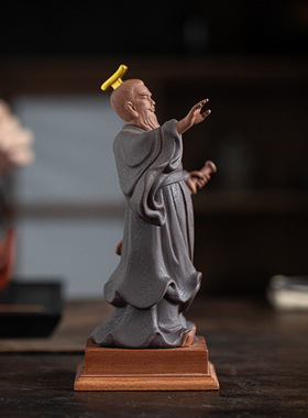 古代帝王秦始皇摆件中式紫