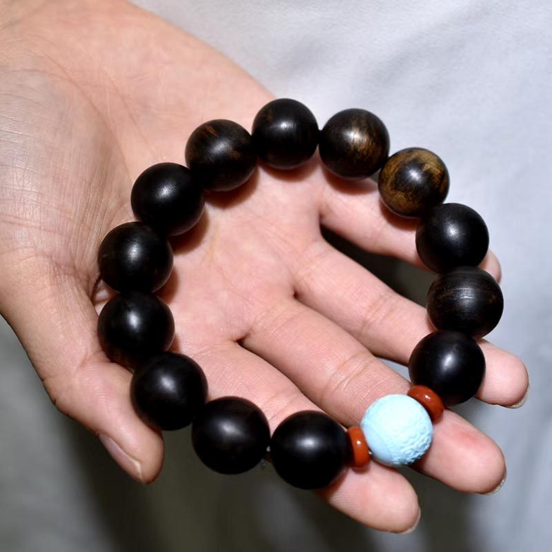 又见印尼巴布亚老料沉水沉香手串 又见佛珠/念珠