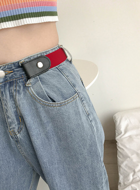 隐形懒人腰带女可调节弹力无痕