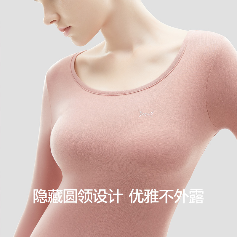 猫人保暖内衣男冬季加厚薄绒青少年无痕秋衣秋裤女士纯棉毛衫套装