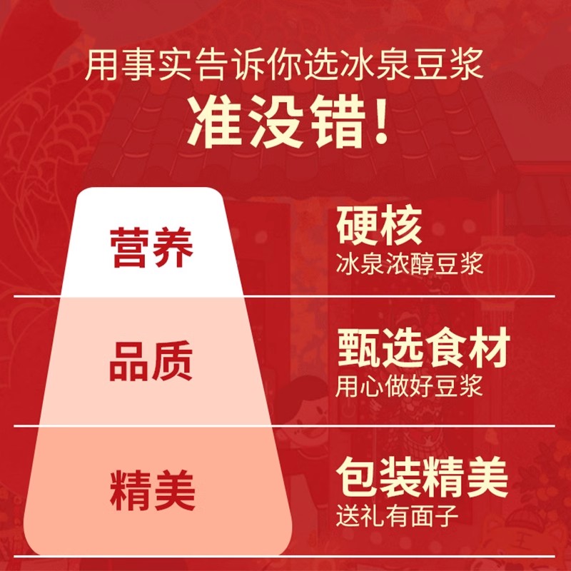 【节日礼盒】冰泉纯豆浆粉豆腐花女人豆浆广西梧州早餐过节送礼