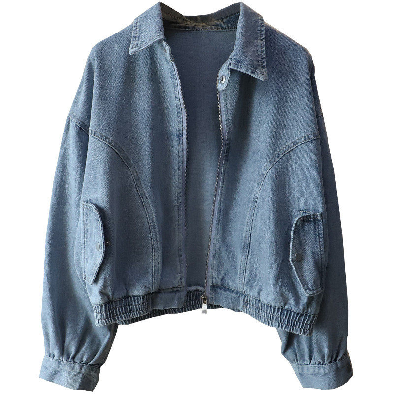 2026秋季新款韩版复古做旧宽松百搭短款牛仔夹克外套女,淘宝优惠券,粉丝福利购,淘宝优惠卷