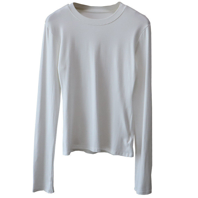 2026秋冬新韩版基础款圆领简约显瘦百搭长袖打底T恤女,淘宝优惠券,粉丝福利购,淘宝优惠卷