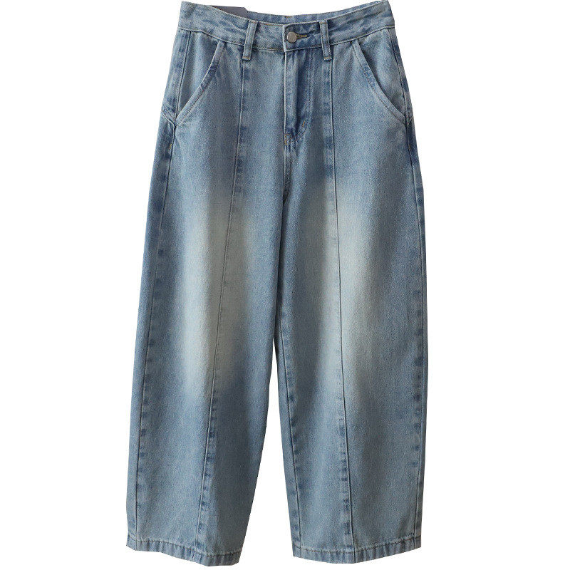 2026早春新款韩版时尚高腰显瘦休闲百搭弯刀裤女牛仔裤,淘宝优惠券,粉丝福利购,淘宝优惠卷