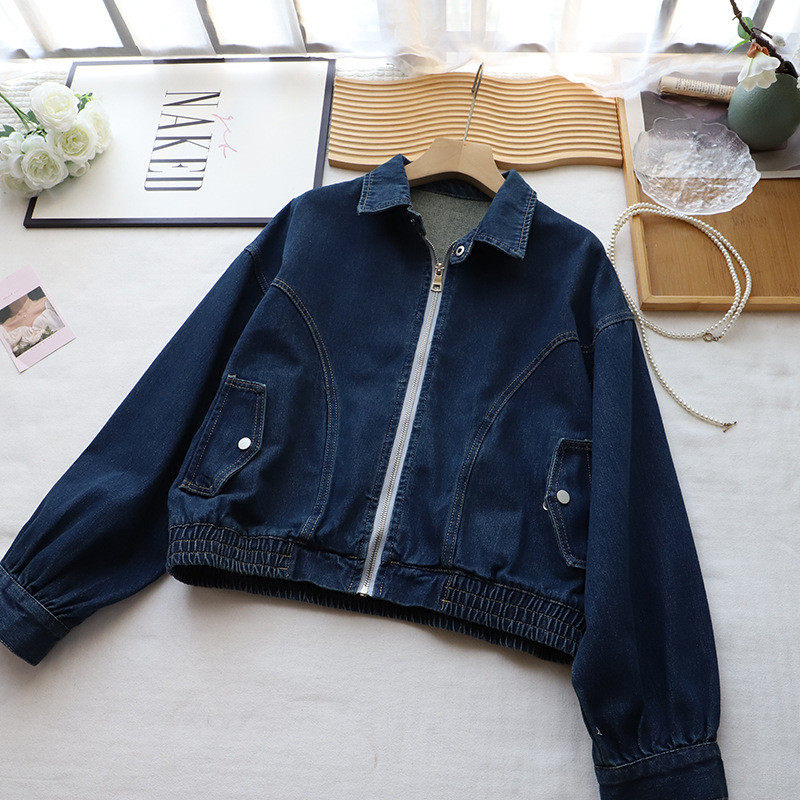 2026秋季新款韩版复古做旧宽松百搭短款牛仔夹克外套女,淘宝优惠券,粉丝福利购,淘宝优惠卷