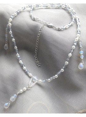 古风琉璃软缨络中国风额饰短项链