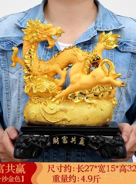 高档五龙摆招财爪金龙工艺品客厅公司店铺家件居饰品生礼意兴隆开