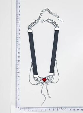 原创设计金属流苏蝴蝶项链女夸张小众独特气质choker暗黑朋克颈链