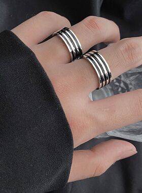 钛钢戒指 童锦程同款戒指钛钢不掉色高级感潮流小众嘻哈单身