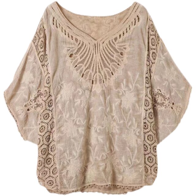 ເສື້ອຢືດແຂນ bat ຝ້າຍແລະ linen retro ແບບຈີນ
