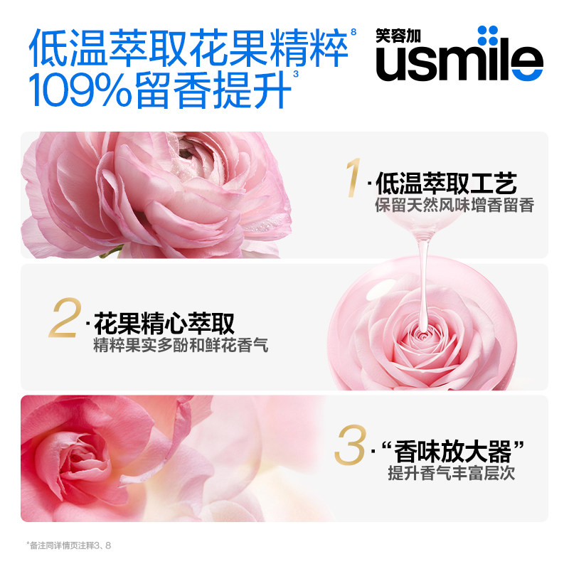 拍1发7！梓渝同款笑容加usmile焕白香水牙膏