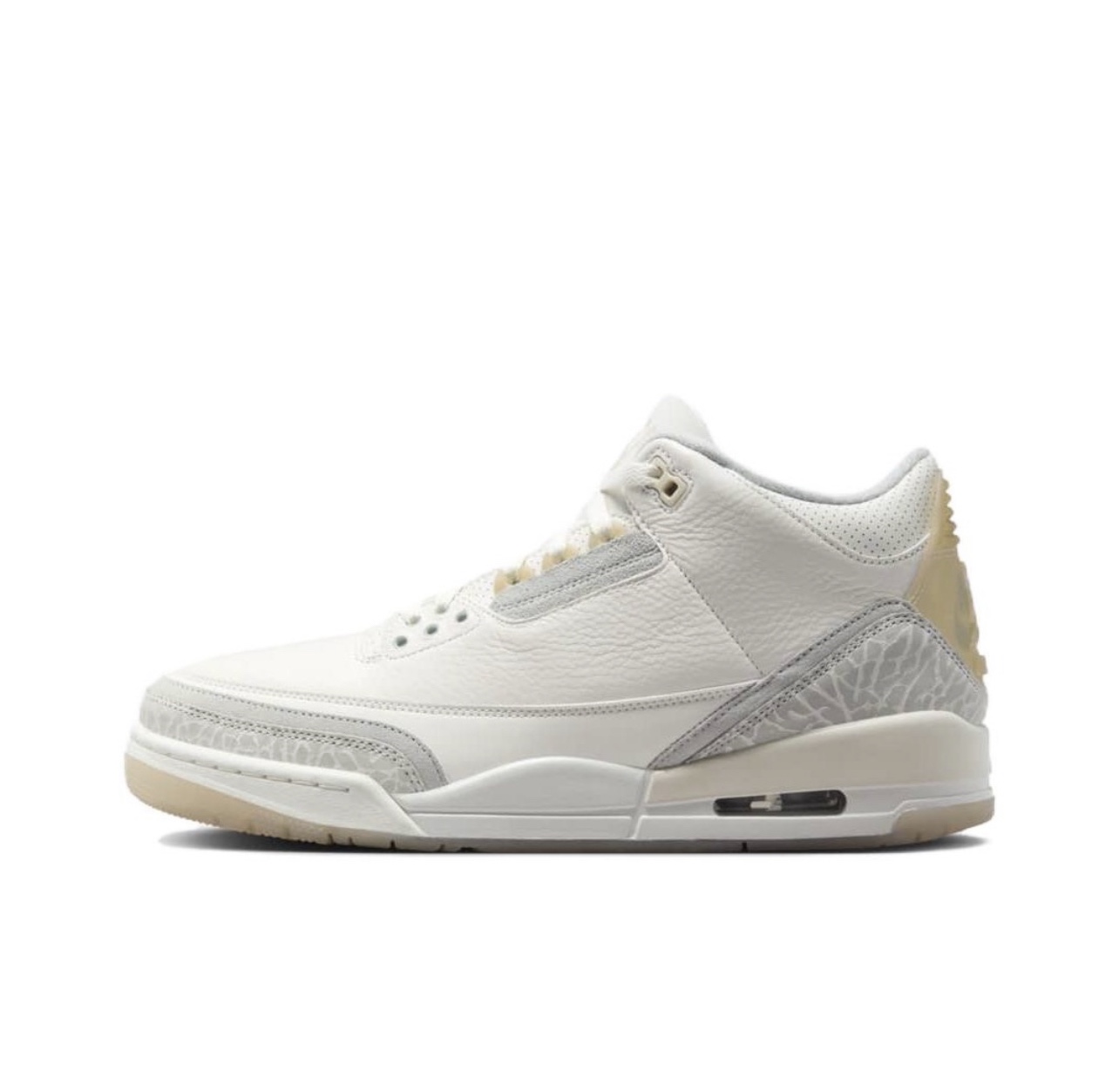 正品耐克Air Jordan 3 AJ3 灰白色中帮复古篮球鞋男鞋FJ9479-100 - 图3