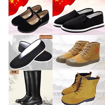 New men and women high cylinder boots with boot flag-raising boots Boots Horses Boots Spring show Inn boots Drum Band Boots