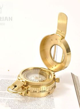 进口古代罗盘户外便携书房指南针