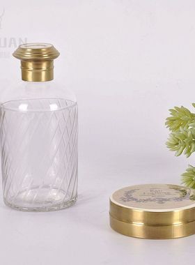 印度创意纯铜玻璃梳妆台香薰瓶