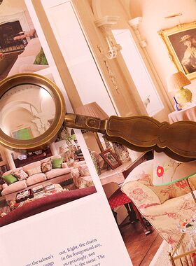 进口黄铜手工复古放大镜