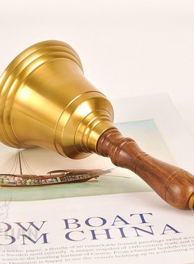 印度纯铜复古轻奢风手摇铃铛进口